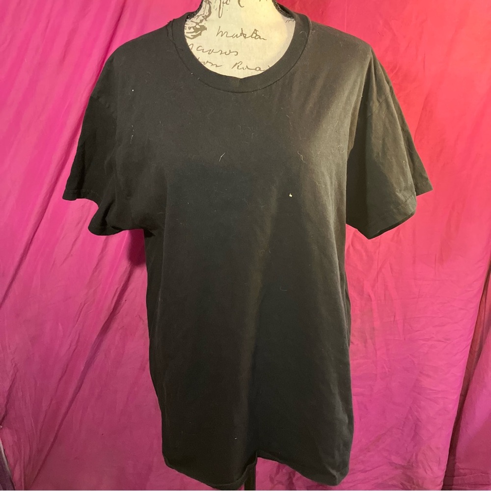 Hanes Men's Black Short Sleeve Tee